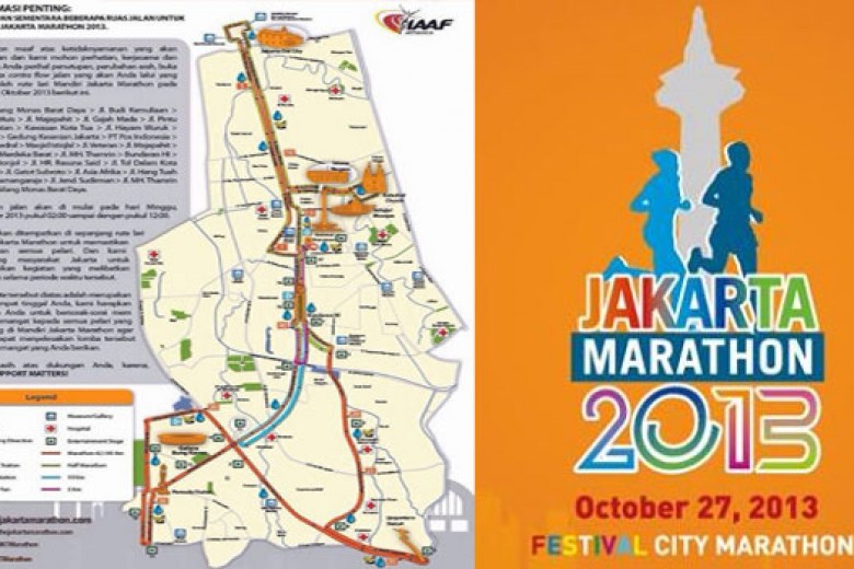 Polisi Amankan Jakarta Marathon 2013