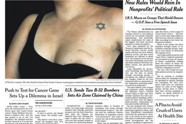 Kontroversi Foto Payudara di NY Times