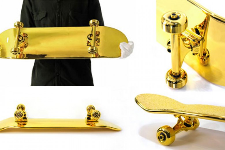 Skateboard Lapis Emas? Wow!