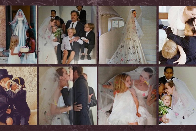 Inilah Foto-foto Pernikahan Angelina Jolie-Brad Pitt