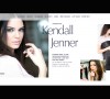 Laman Estee Lauder yang menampilkan Kendall sebagai wajah barunya