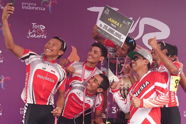 Indonesia Menangkan Tour de Jakarta 2016