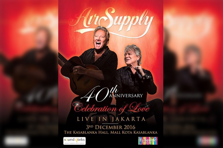 Konser 40th Anniversary Air Supply di Jakarta